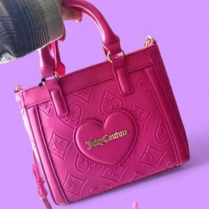 Juicy Couture Girls Night Out Mini Tote Purse Hot Pink
